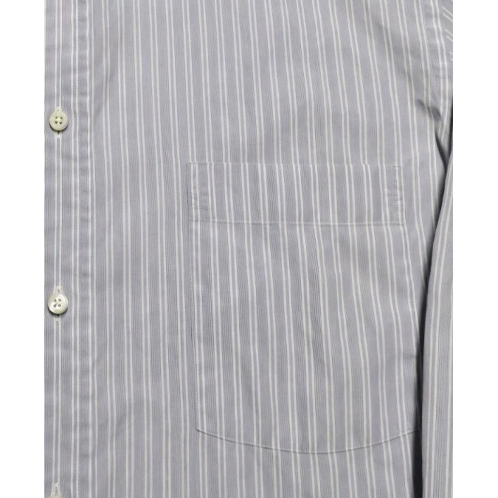 Ermenegildo Zegna Shirt Mens L 41 16 Purple Stripe Long Sleeve Button Up Cotton - Picture 7 of 14